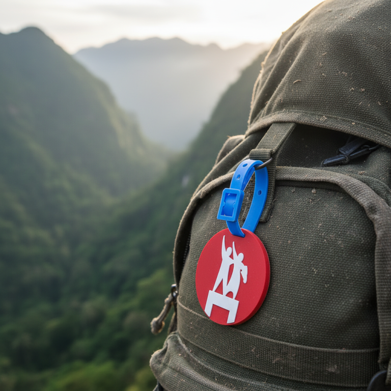 souvenir bag tag karet